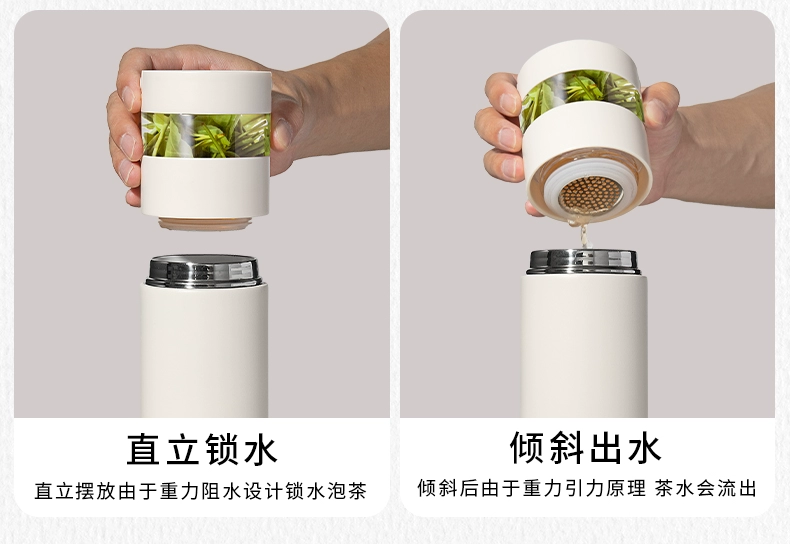 Trà mùa đông tách nước giữ nhiệt cốc dành cho nam và nữ cao cấp 2024 mới lót gốm nam cốc nước trà bình nhựa đựng nước bình mũ đựng nước