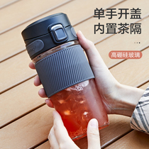 Swedish Cica Glass Water Glass Womens Summer Heat Resistant Explosion Protection High Face Value Office Tea Water Separation Tea Cup Men