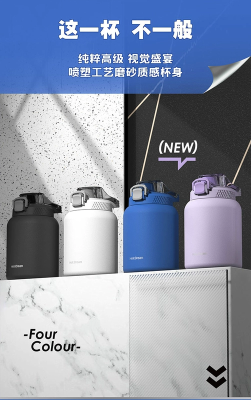 Cốc cách nhiệt lớn dung tích lớn nam thép không gỉ 316 tấn thùng ngoài trời ấm siêu tốc bụng to cốc đá lạnh binh dung nuoc cho be di hoc binh dung nuoc da