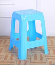 Plastic stool home thickened adult table chair square stool round stool bench plastic stool high stool