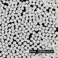 3 мм бежевый наполовину подражание около 1000 жемчугов