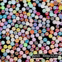 Смешанный цвет 6 мм и половина до 400 жемчуж