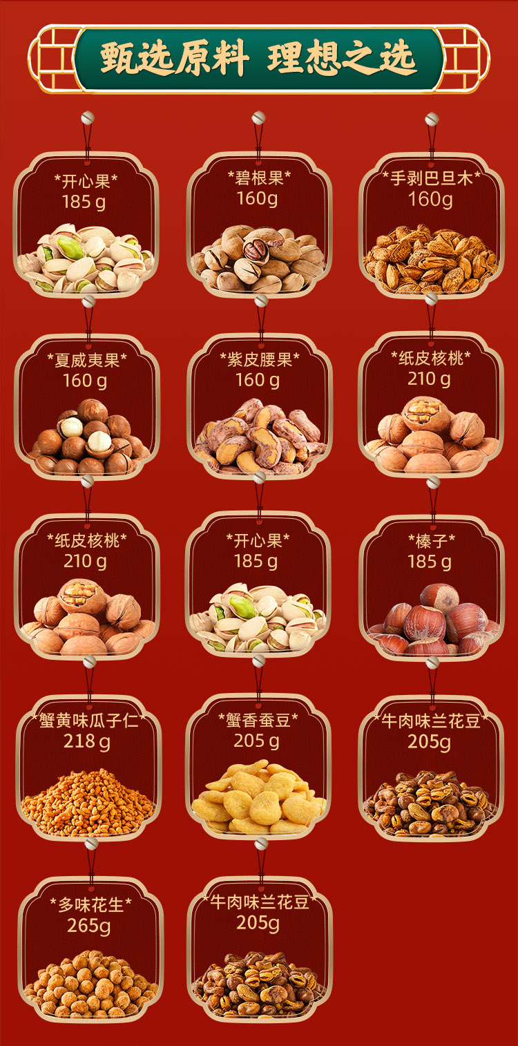三只松鼠 高端坚果大礼包2713g 图2