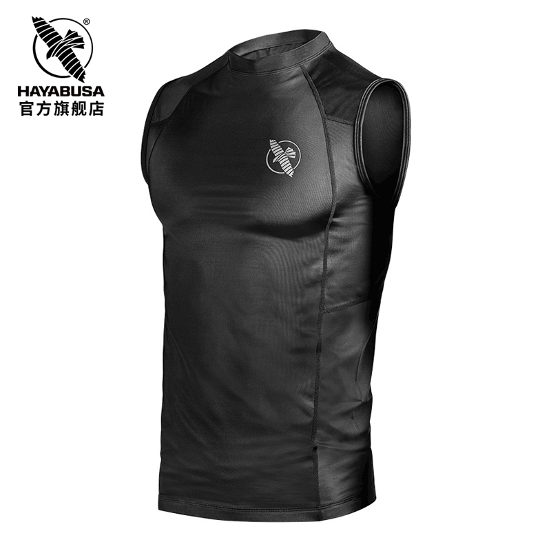 Hayabusa Sleeveless Rash Guard Compression Quick-Dry Unisex Set Brazilian Jiu-Jitsu Mma Fighting Vest