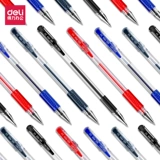 Ручка-роллер, черные канцтовары для школьников, ручка на водной основе, 1 шт, 0.5мм, 12 шт