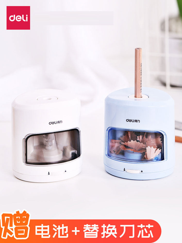 Able Electric Pencil Sharpeners Full Automatic Pencil Knife Elementary School Students With Pencil Sharpeners Female Children Automatic Fine Arts Students Special Elimination Pens Locomotive Auger Drilling Screwup Pen Three Sets Pencil Instrumental Divinity Learning