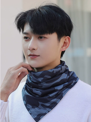 Летний треугольный шарф, шелковый платок, дорожный шарф-платок, маска для рыбалки, защита от солнца