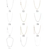 Базовая цепочка, регулируемый универсальный свитер, ожерелье, серебро 925 пробы, простой и элегантный дизайн