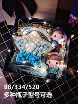 Glass jars Bottling Stars Paper Folding Bottles Transparent wishes bottles Childrens nets Red thousands of paper cranes Delicate Little Stacked small crowdsourced