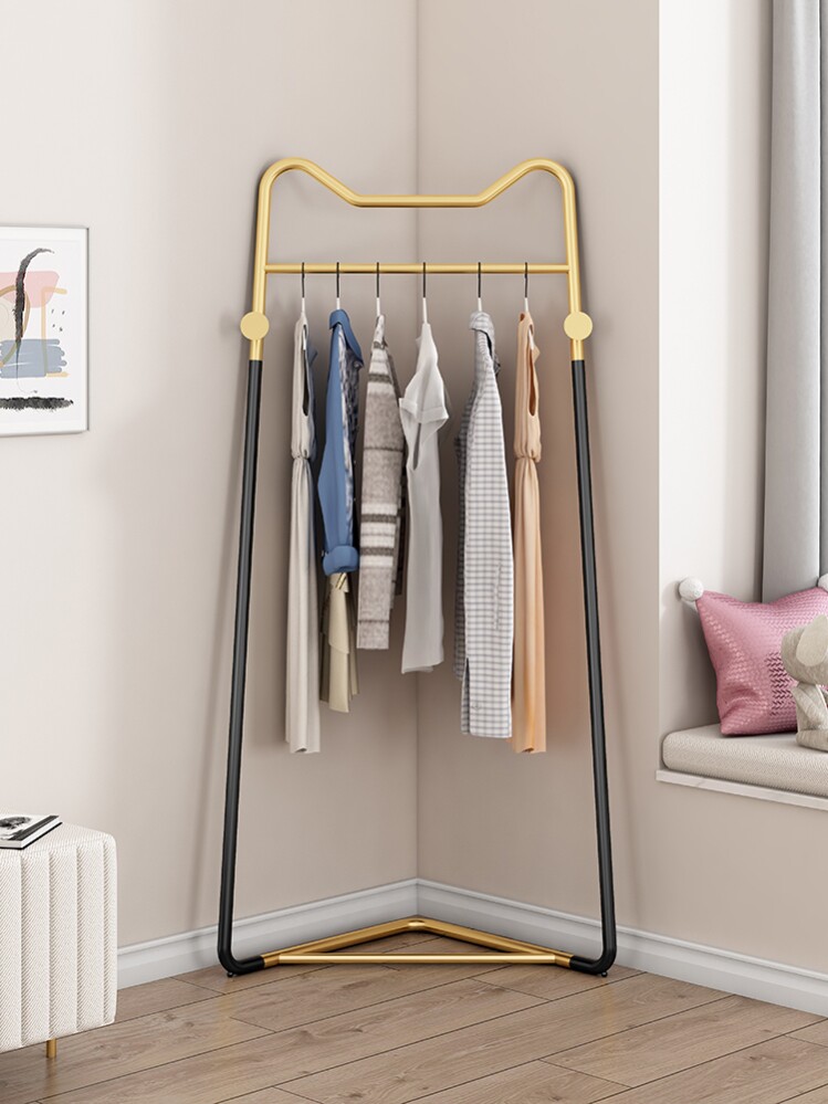 Indoor Corner Clothes Hanger Ins Wind Ground Floor Sleeper red Nordic Glight extravagant senior personality creative office Yan value