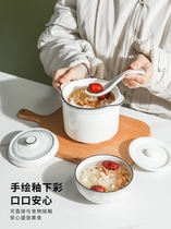 Stew Egg Punch Single small high-end canton ceramic bit Upper soup One cup Buddha Jump Moon Sub-meal Large-capacity riser drink