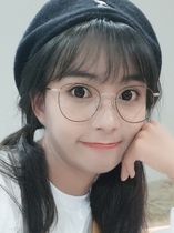 The suitable large-ins for the small use of the square-round face spectacle frame and the high-tide individuality literature and art net red explosive mens high end