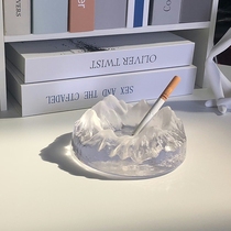 Net Red Collection of Ashtray Creativity Dormitory Smoke Special Day Style Balcony Home Capacity Girl Type Art Beauty Upscale Light Lavish