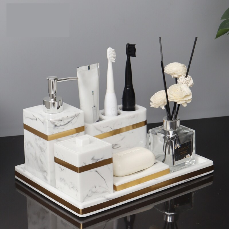 Makeup Room Adornment Small Swing Piece Toothbrush Shelve Toiletries Cup Upscale End Table Wash Cup Suit Light Extravagant Modern