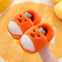 Baby Slippers Women Bao Winter Season 1 ½ Small Cotton Tug Autumn Winter Bag Heel Children 2021 Cute Dinosaur Home Shoes