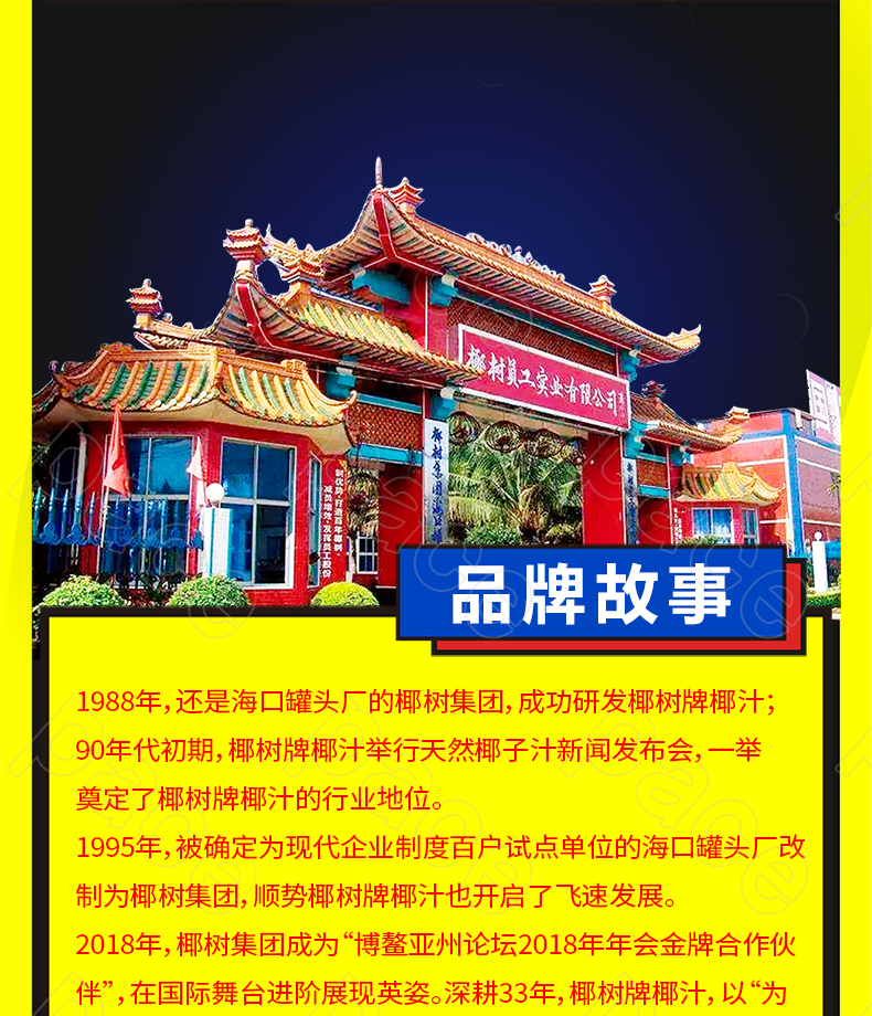 天猫超市 椰树牌 椰子汁 245ml*6罐 不添加香精 图5