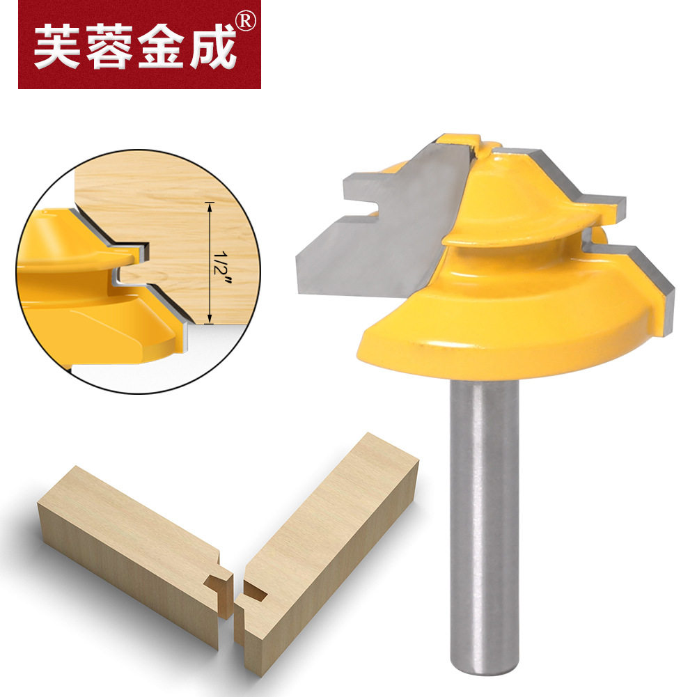 45-degree Mortise Knife 1 4 * 1-3 8 Jointed Knife Woodwork Milling Cutter Starting Point Five Gold Shop Recommend New Pint-Taobao