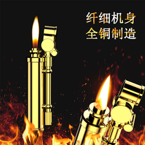zhie French lighter creative personality tide kerosene Langsheng grinding wheel type custom custom printed word old-fashioned retro men