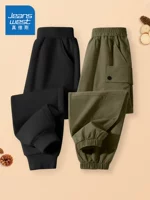 【1 Пара пружинных и осенних брюк для пота + один пружинный и осенний карманные брюки】 черный/J сплошной цвет-хаки/j твердый цвет