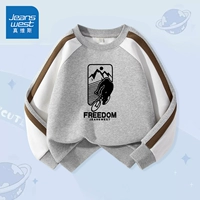 【Одиночный кусок весенней и осенней толстовки сплайсинга】 серая/j езда