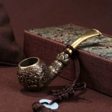 Карп резные дизайн ручной работы Традиционная сухой дымовой мешок Старый медный встроенный горшок творческий мужчина сигарета подарки подарки подарки