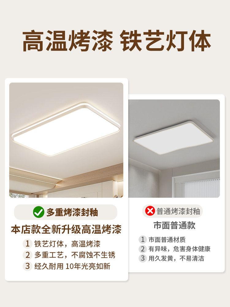 Ceiling Lamp Living Room New Flagship Store Simple Modern Atmospheric Headlight Whole House Package Intelligent Guangdong Zhongshan Lamps