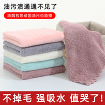 Dishwashing cloth Kitchen household cloth is not easy to stain oil no hair loss lazy dual-use increase the tea table Korean housework cleaning