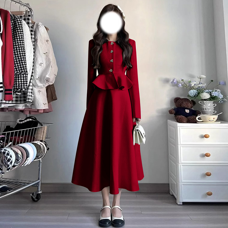  3XL+Burgundy top, skirt  