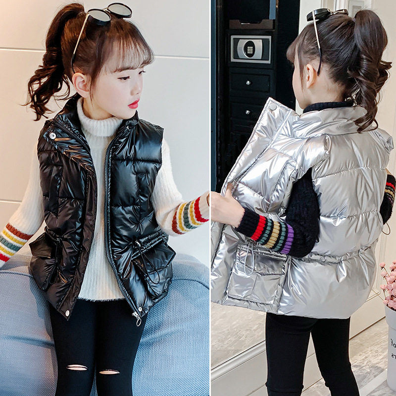 Girl's winter clothes horse chia 2022 new children's foreign pie jacket CUHK child Han version trendy down cotton warm horse clamp