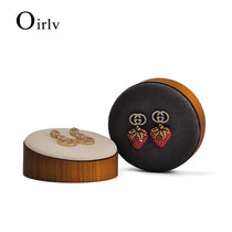 Multi-Baini 2020 new solid wood creative simple earrings display rack jewelry display props small