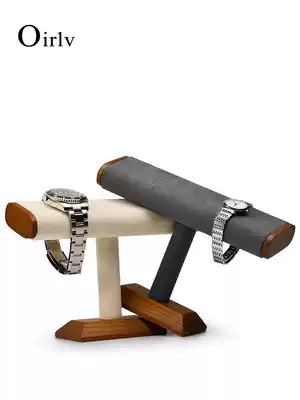 Doboni creative beveled solid wood bracelet shelf display stand, watch display jewelry display props