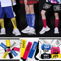 2019 new childrens tide socks men and women SUPER letter mid-tube socks cotton socks pile socks straight socks