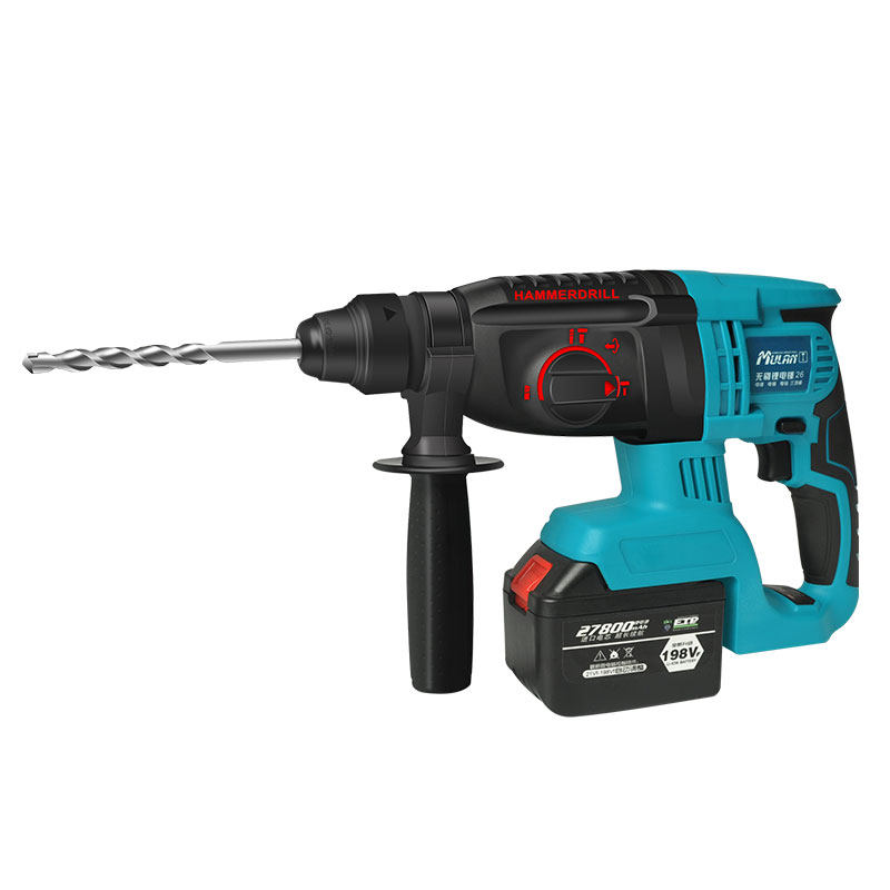 Shepherd Blue Wireless Industry Class Rechargeable Electric Hammer Drill Brushless Lithium Electric Hammer Electric Pick Power South Wich Impact Drill Prande