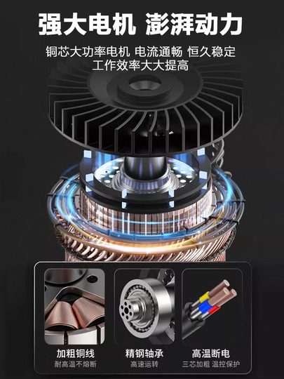 German high-power powerful rechargeable blower industrial electric soot blower blowing fallen leaves lithium electric hair dryer