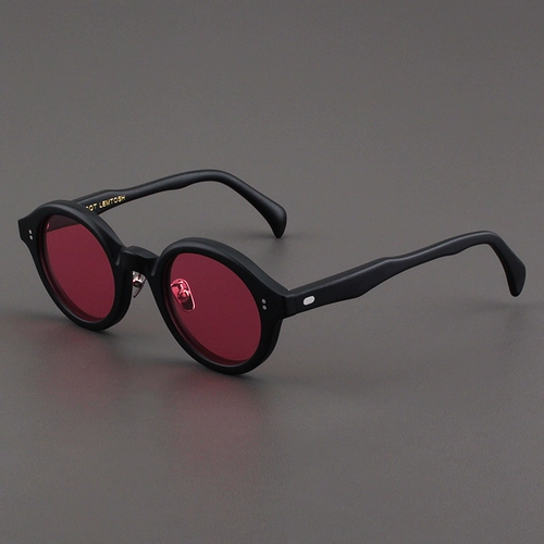 Солнцезащитные очки Moscot Lemtoshx Pinxi Women American Matte Black Round Box Retro Polarizer