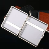 Мужской ультратонкий креативный портативный высококлассный металлический портсигар, цвет, простой и элегантный дизайн, 20 шт, подарок на день рождения