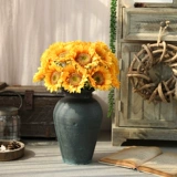 Реалистичные цветочные композиции на солнечной энергии для гостиной, декор