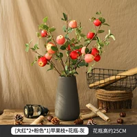 Apple Branches Pink 1 Red 2+ Grey Los Vase