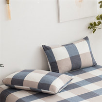 Cotton Pillow Cover Pair Washing Cotton Pillow Case Single Student Dormitory Cotton Solid Color Pillow 48x74cm