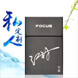 Креативный ультратонкий металлический портативный портсигар, 20 шт, делается под заказ