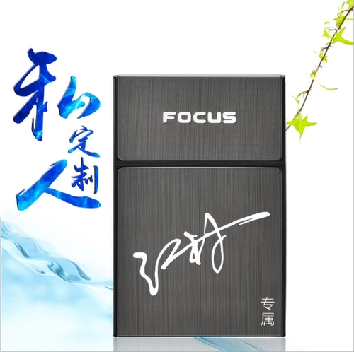 Creative Ultra -Thin Metal Cigarette Box 20 Женские тонкие сигареты сигареты сигареты индивидуальная флип -крышка против распыления настройки