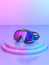 Factory direct large frame goggles waterproof anti-fog HD men and women diving goggles goggles set swimming glasses ladies batch