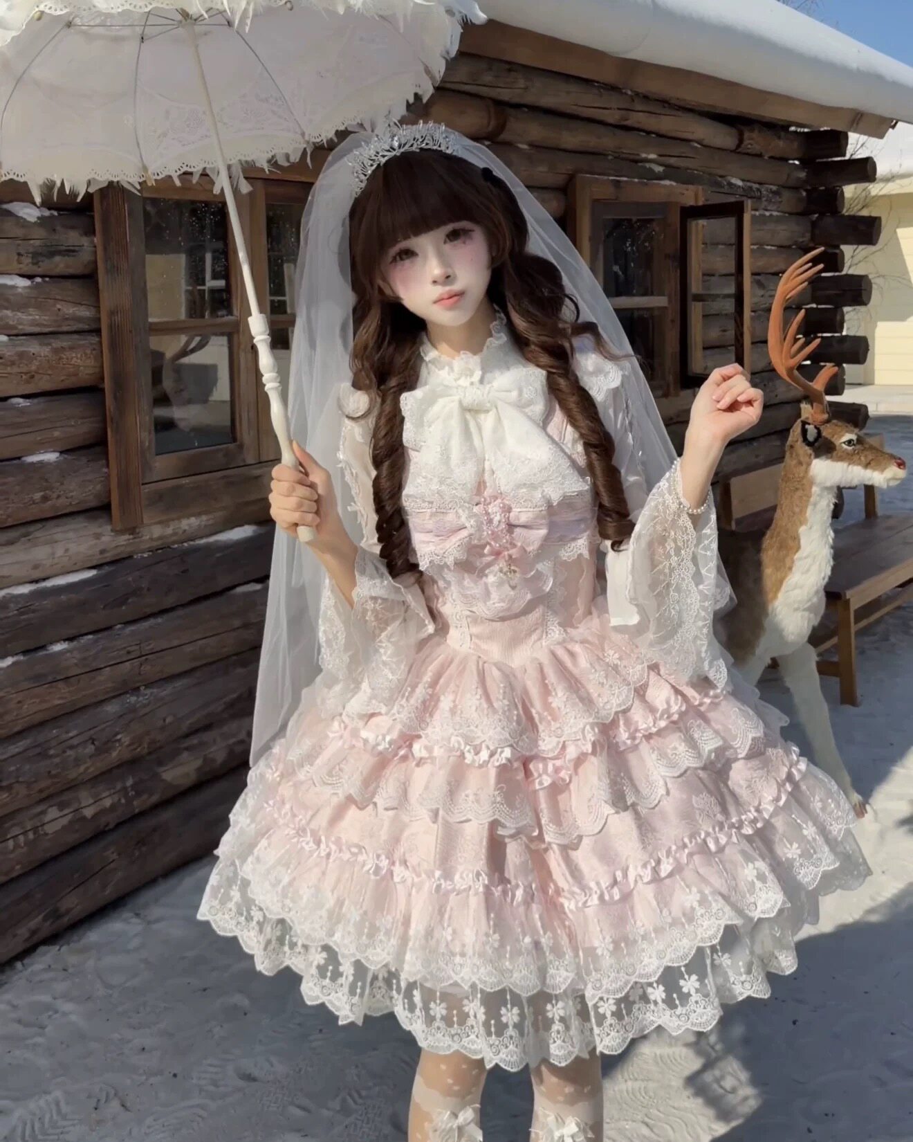 【Sakura Love Song】Yingling～Original Design Lolita Dress Ballet Style Jsk Strap Dress