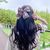 Korean girl JK bow hairclip female large back hair card Net red sweet clip headgear top clip hair accessories