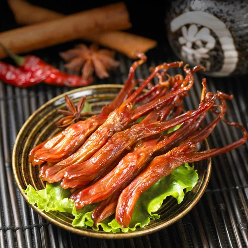 藤桥牌 Big Duck Longue Boutique Wenzhou Specialty Snack Network Red Dormitory Office Закуски Lavida Diachi Duck Langue San name