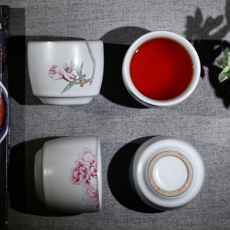 Your up hand - made with xu ink cup master cup sample tea cup tea cups dehua kung fu tea set ceramic cup