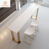 Светлый роскошный бар и стул Комбинированные домохозяйственные перегородки с твердым древесином молоко