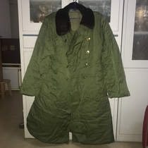 Soviet inventory is 1 vintage coat J green coat 78 cotton coat labor protection warm coat cotton filling