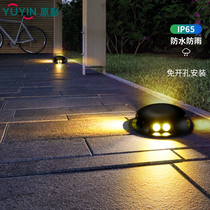 Outdoor floor lights waterproof buried lights led aisle walkway lights stair Net red non-opening garden lights lawn steps