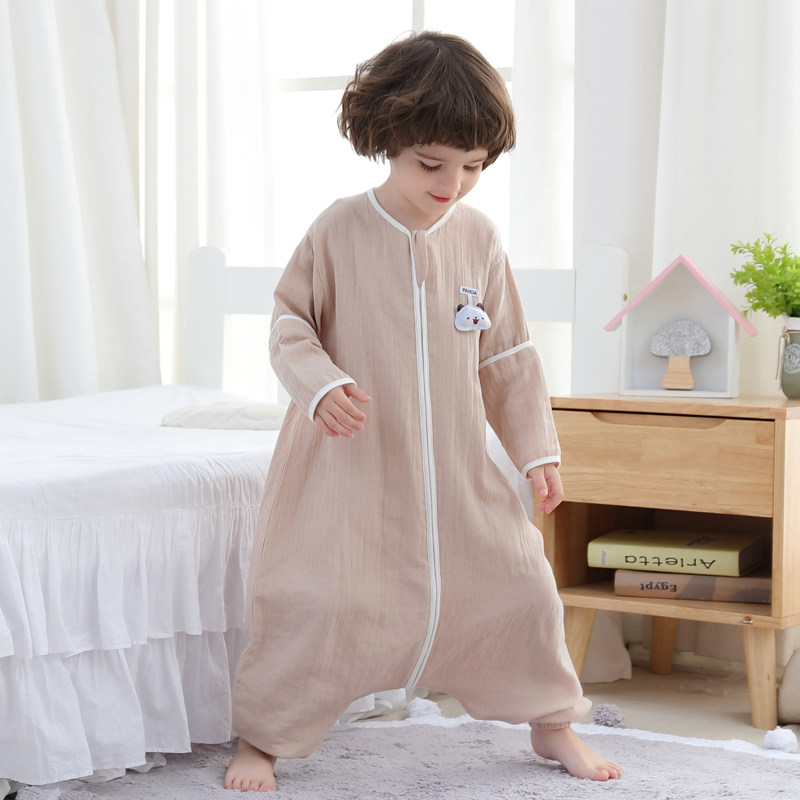 Ruonan 2-layer gauze plant dyed grass and wood dyed removable sleeve sleeping bag